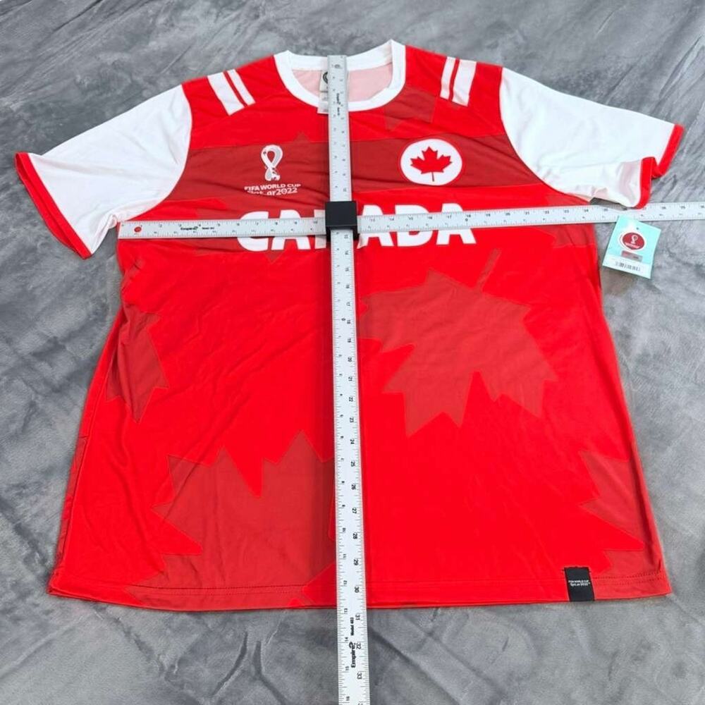 NWT Bundle 2 Canada FIFA World Cup Qatar 2022 Jersey Red Maple Leaf Sz XL - Picture 12 of 16
